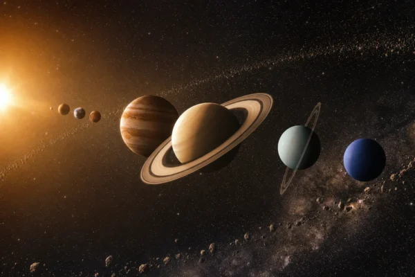 I pianeti del Sistema Solare nello spazio